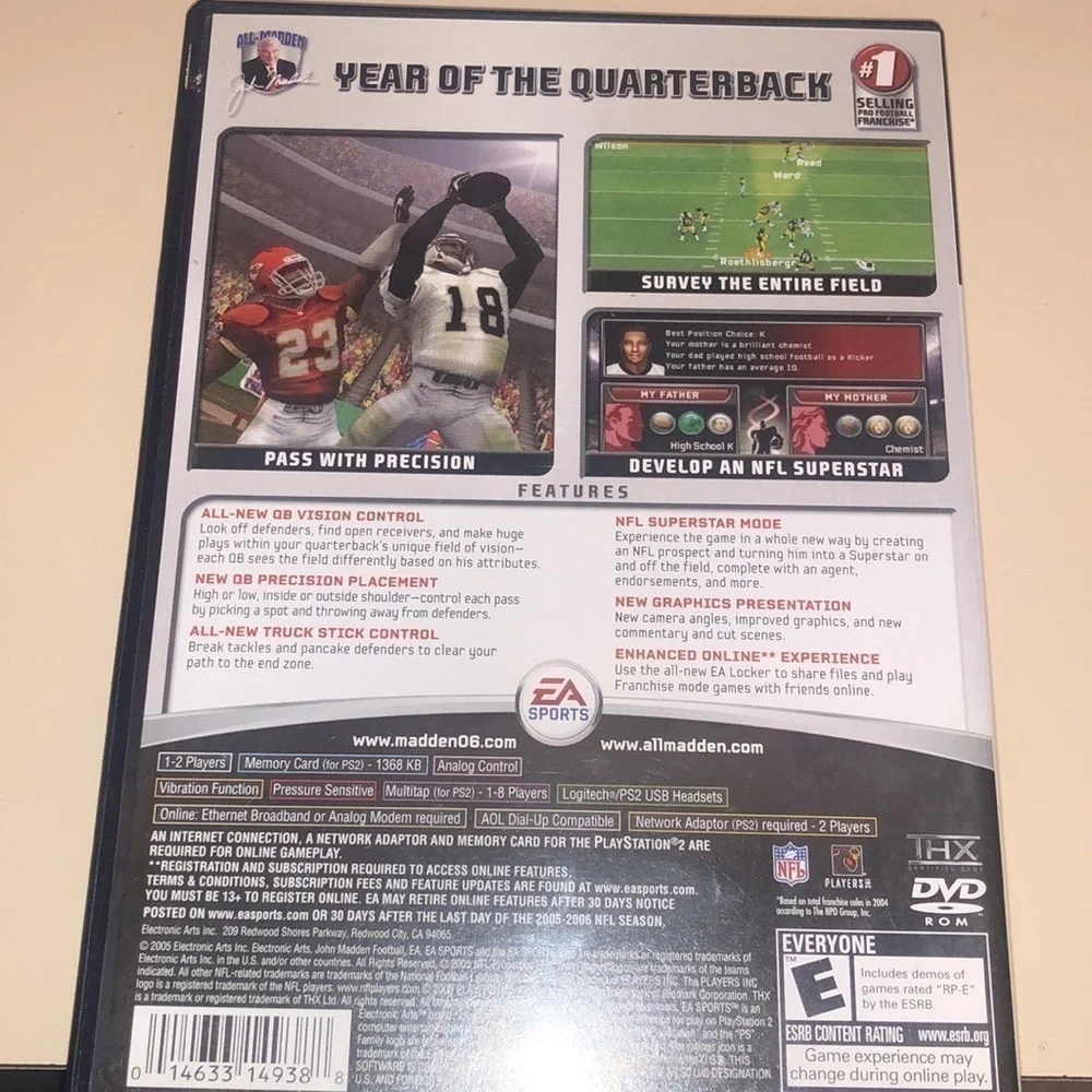 𝅺10& 11. MADDEN NFL 2006 - PlayStation 2